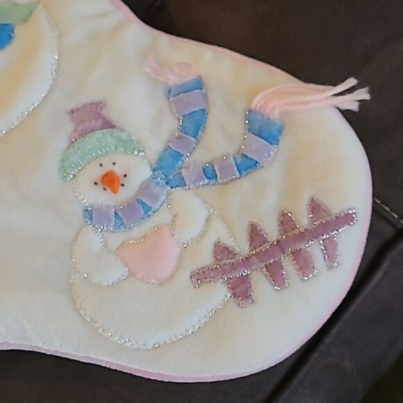 Happy Holidays Baby's First Christmas Stocking - Picture 3 of 9